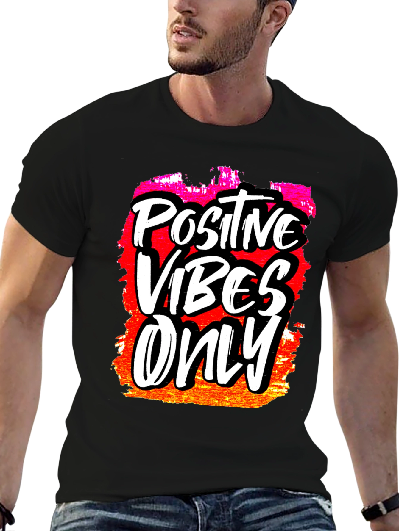 Positive Vibes Only Graphic T-Shirt