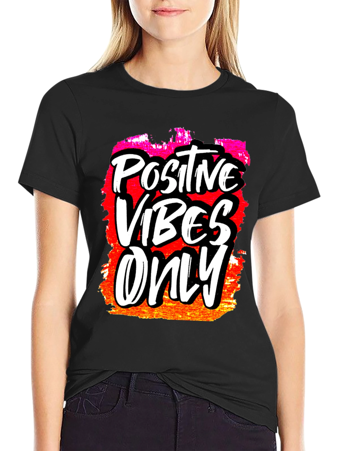 Positive Vibes Only Graphic T-Shirt