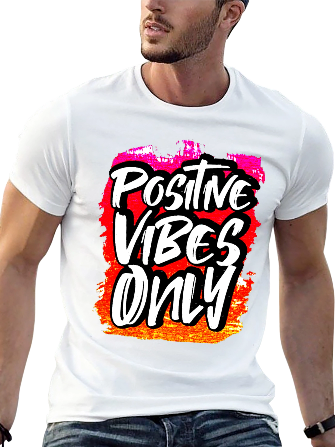 Positive Vibes Only Graphic T-Shirt