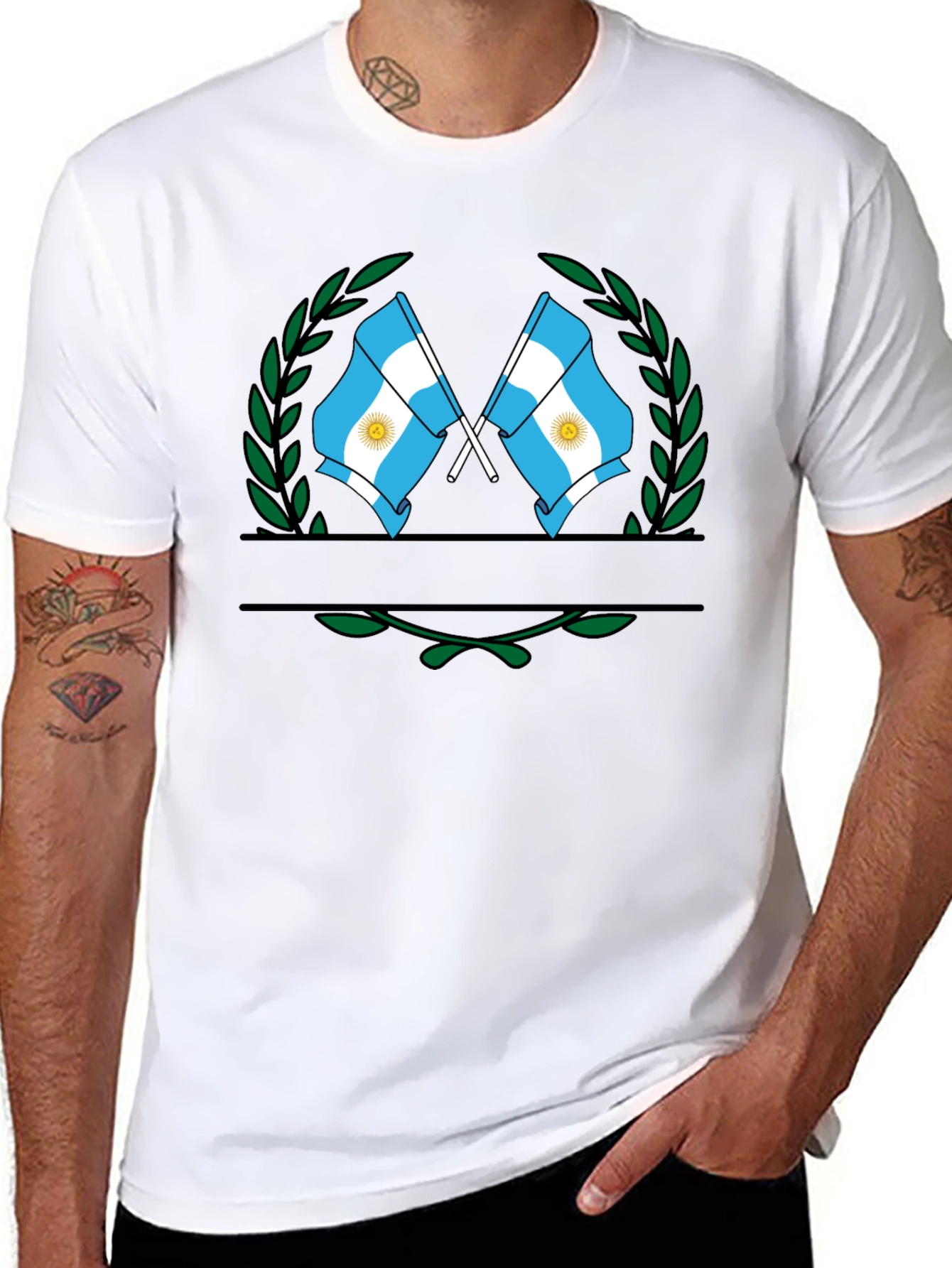 Argentina Flag Emblem T-Shirt
