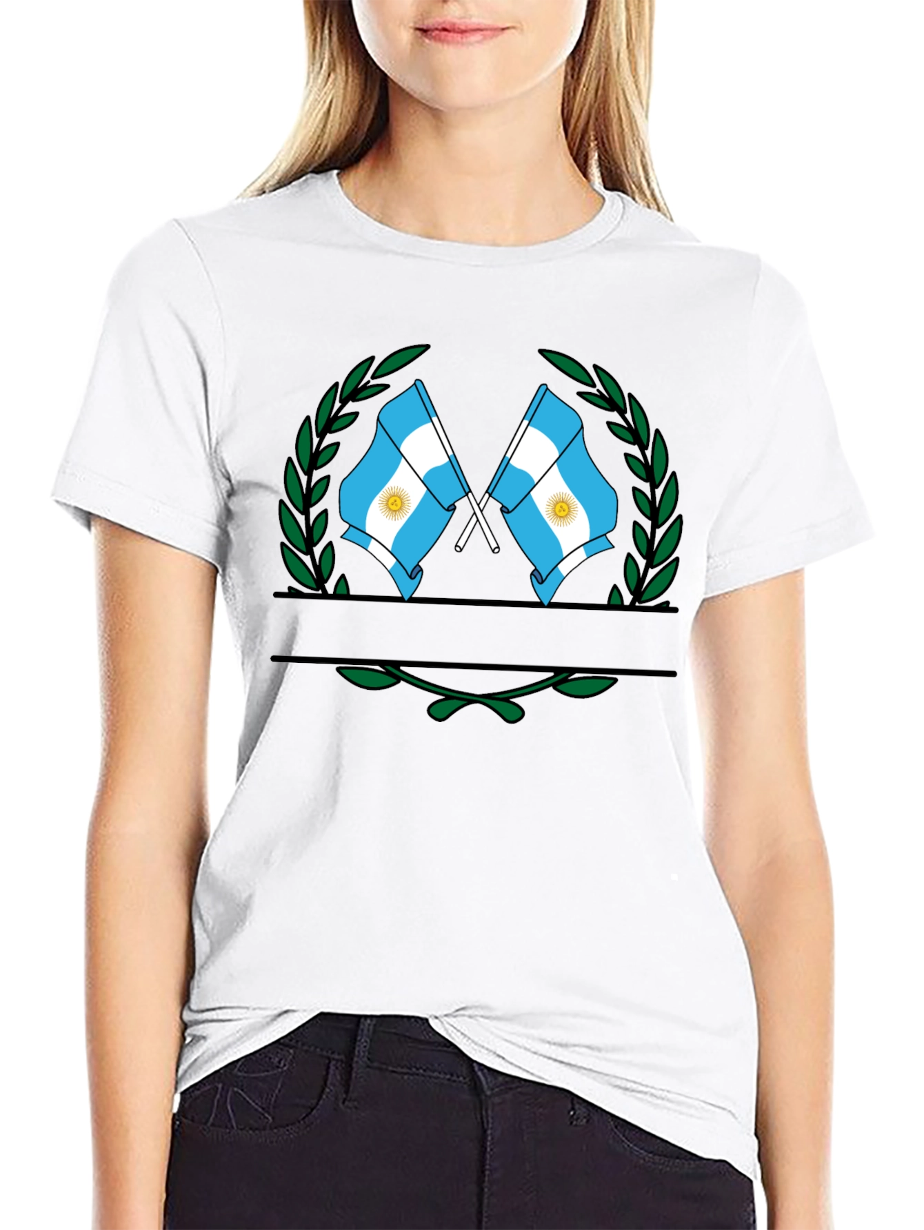 Argentina Flag Emblem T-Shirt