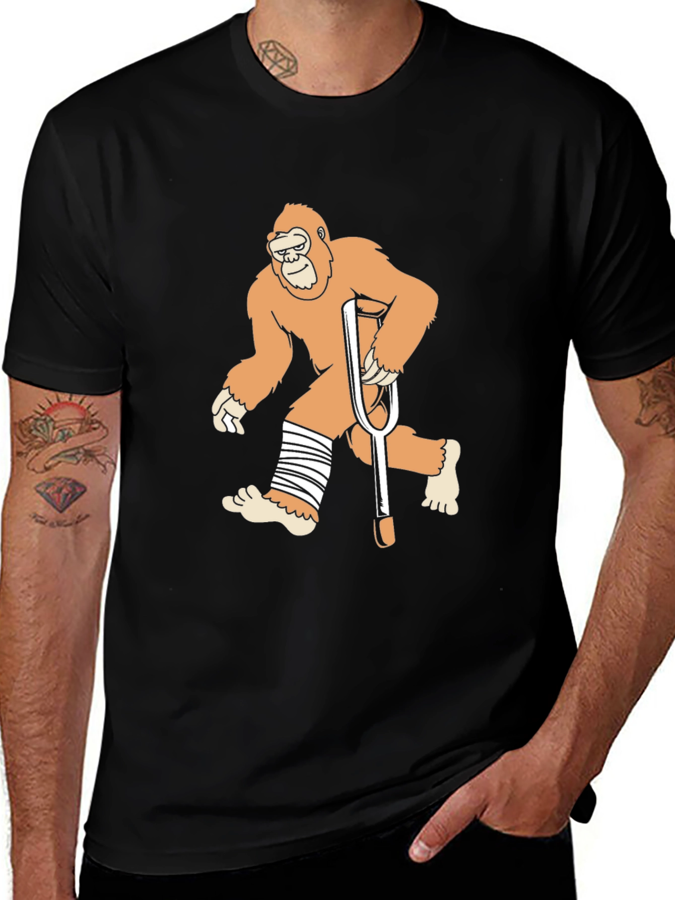 Funny Bigfoot T-Shirt - Get Well Soon