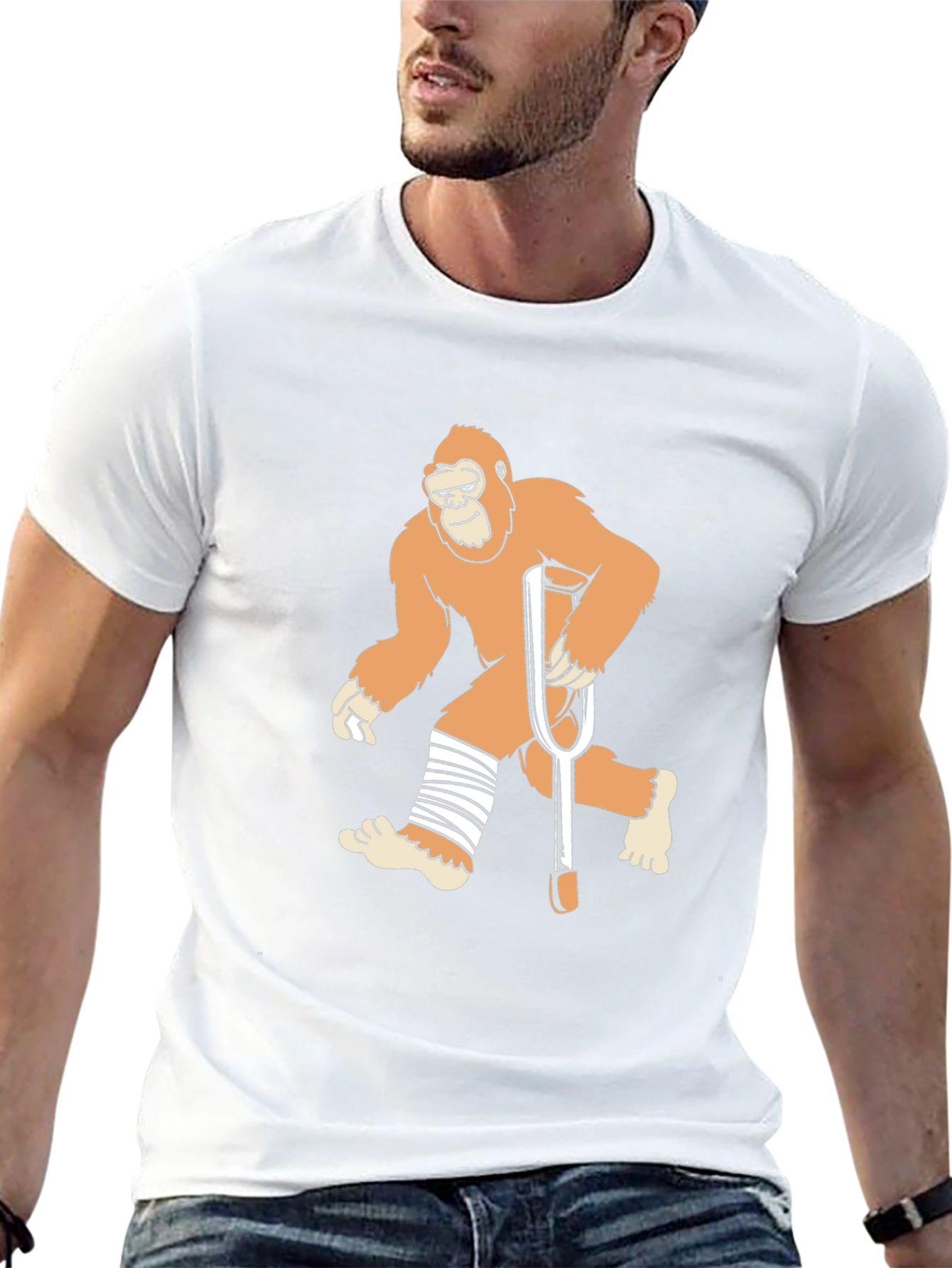 Funny Bigfoot T-Shirt - Get Well Soon