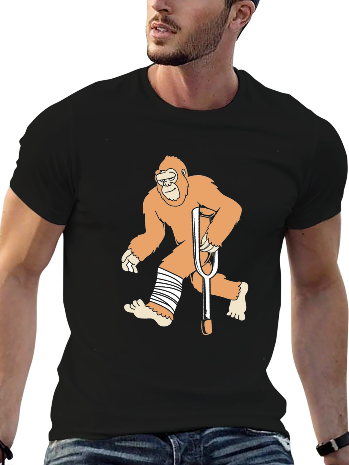 Funny Bigfoot T-Shirt - Get Well Soon
