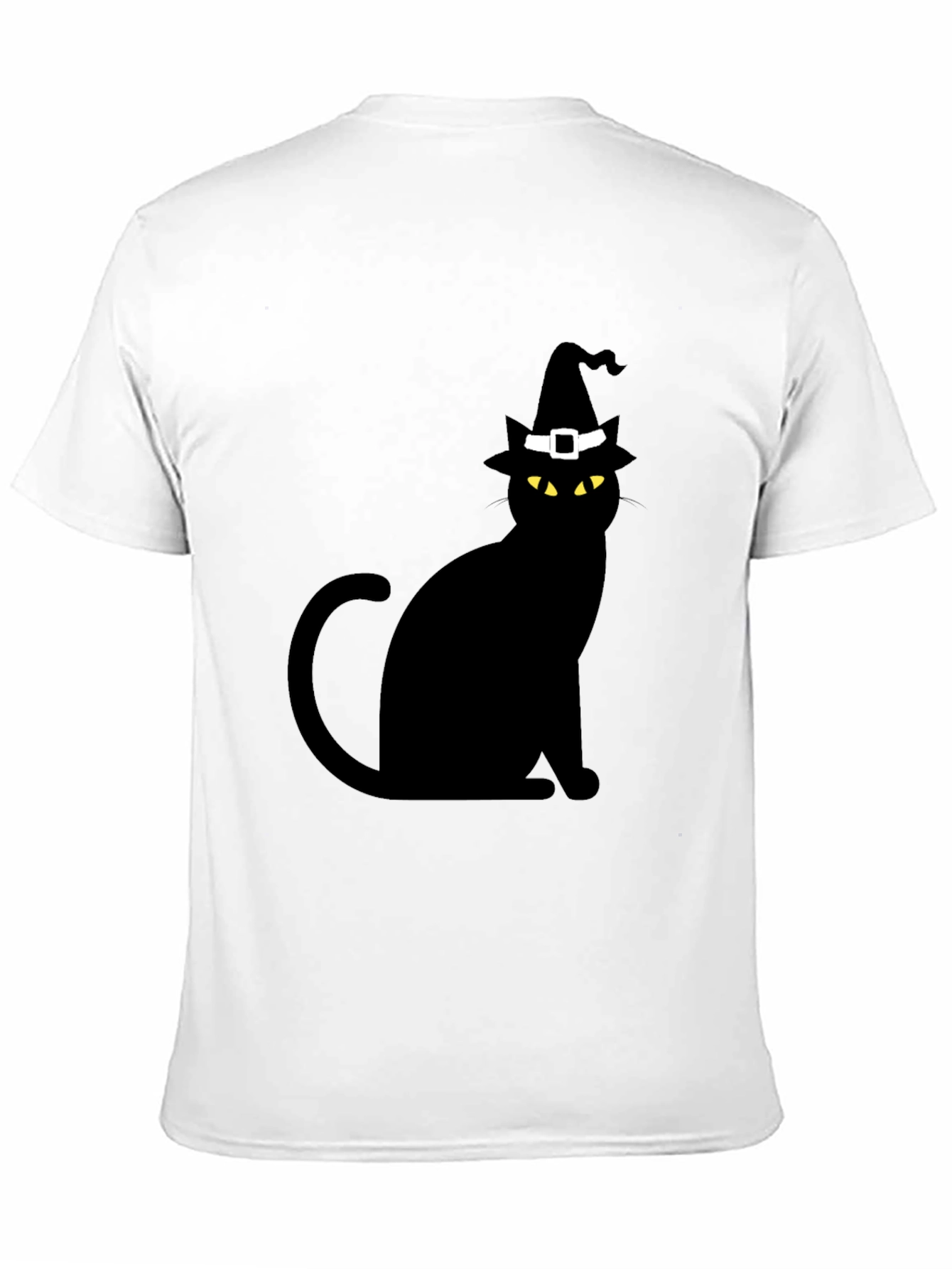 Halloween Cat Witch Hat T-Shirt