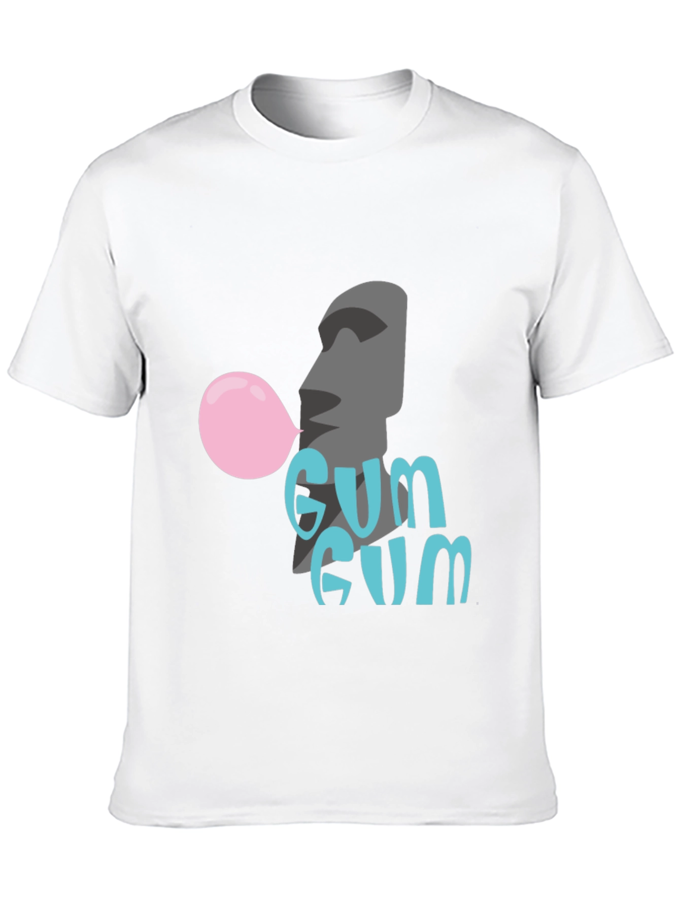Moai Gum T-Shirt - Bubblegum Fun!