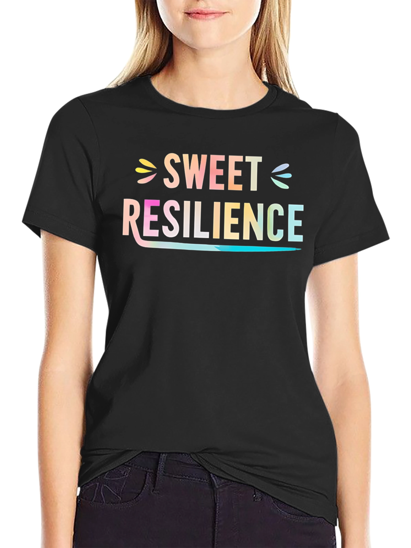 Sweet Resilience Graphic T-Shirt - Black