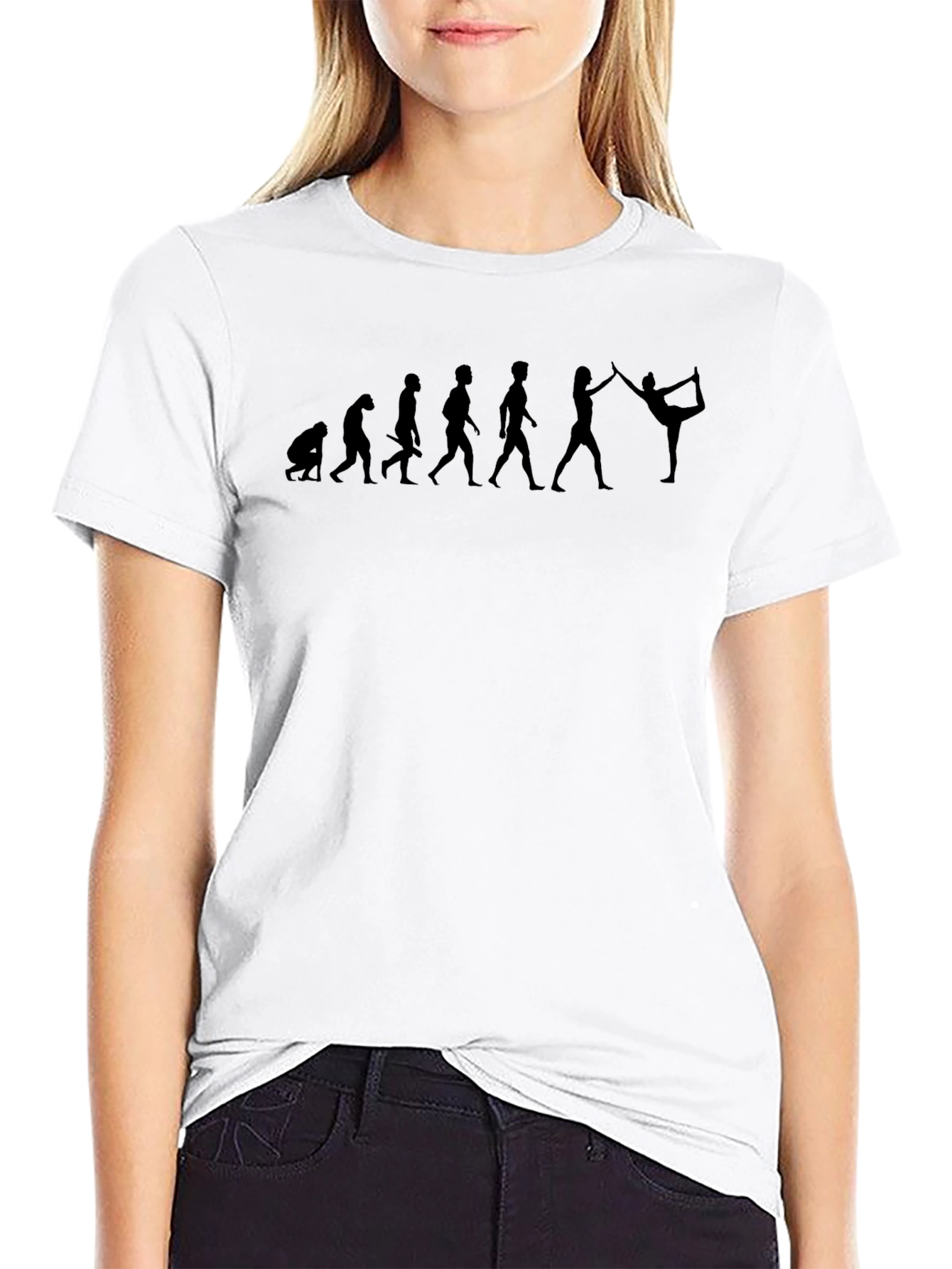 Yoga Evolution Black T-Shirt