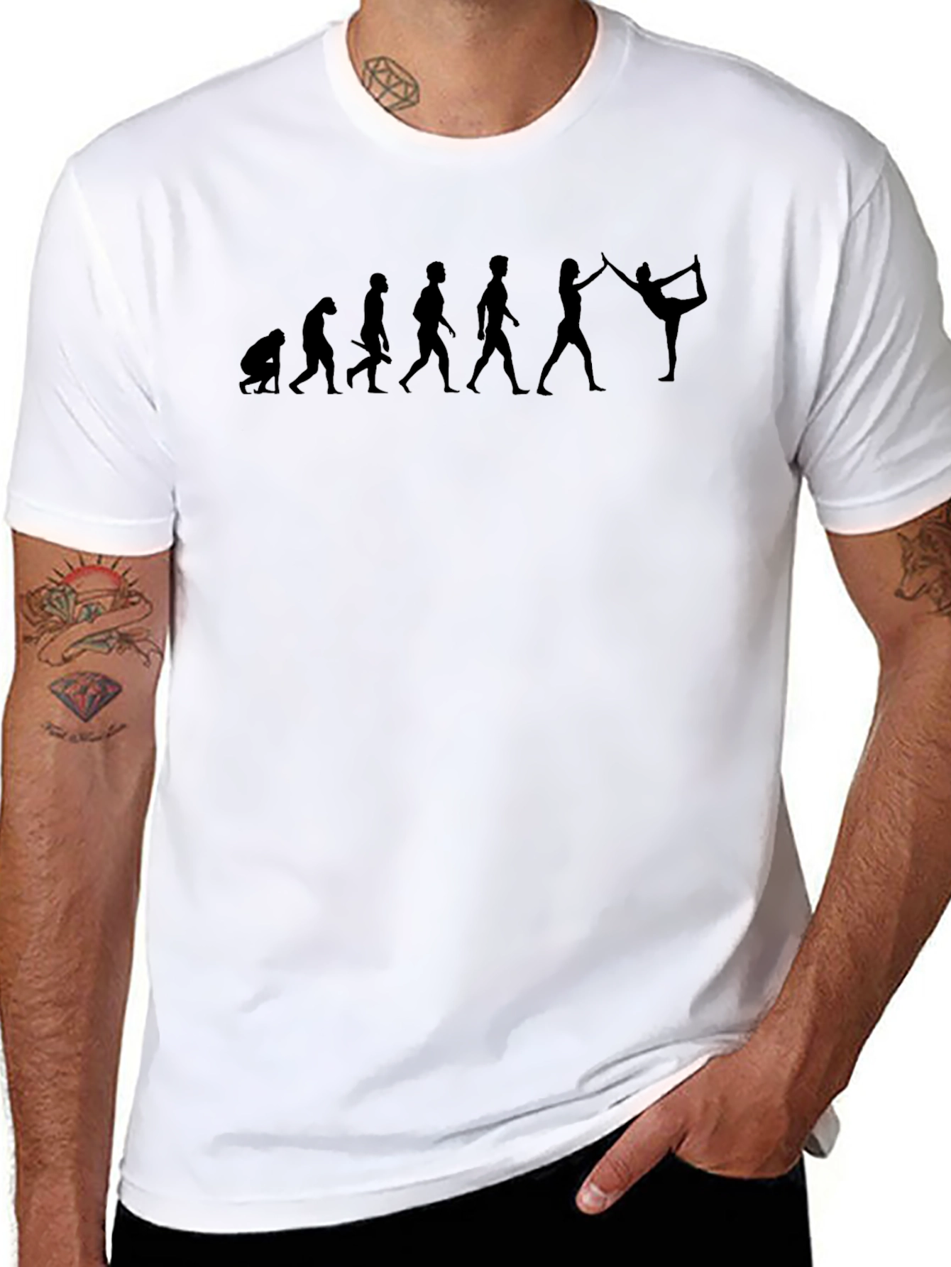 Yoga Evolution Black T-Shirt