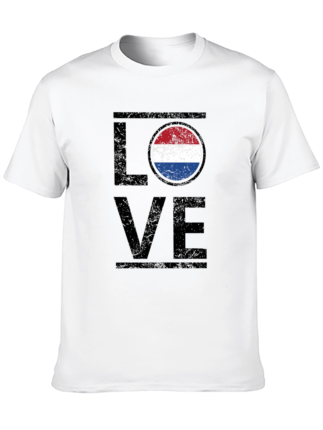 Netherlands Flag LOVE Graphic T-Shirt