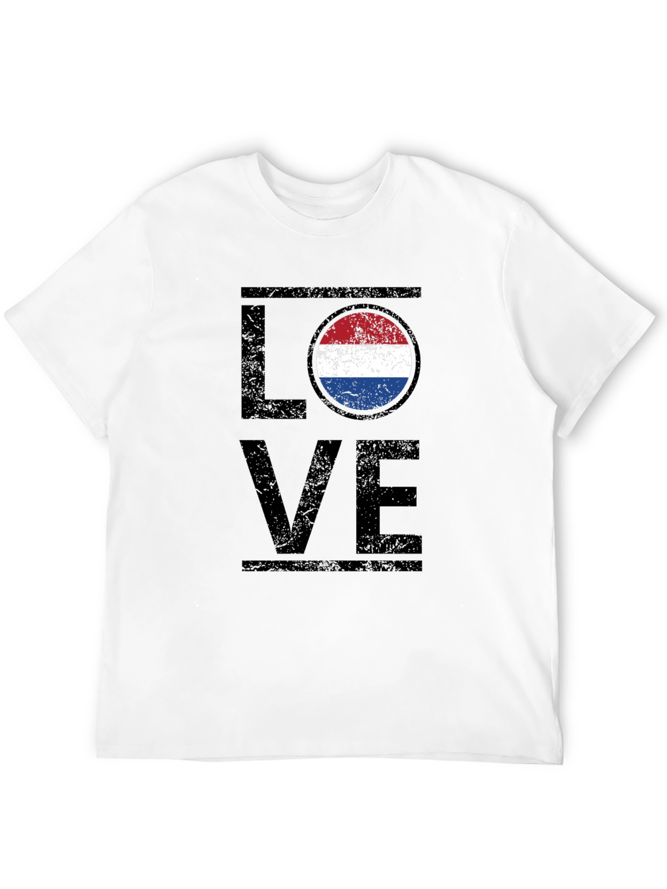 Netherlands Flag LOVE Graphic T-Shirt