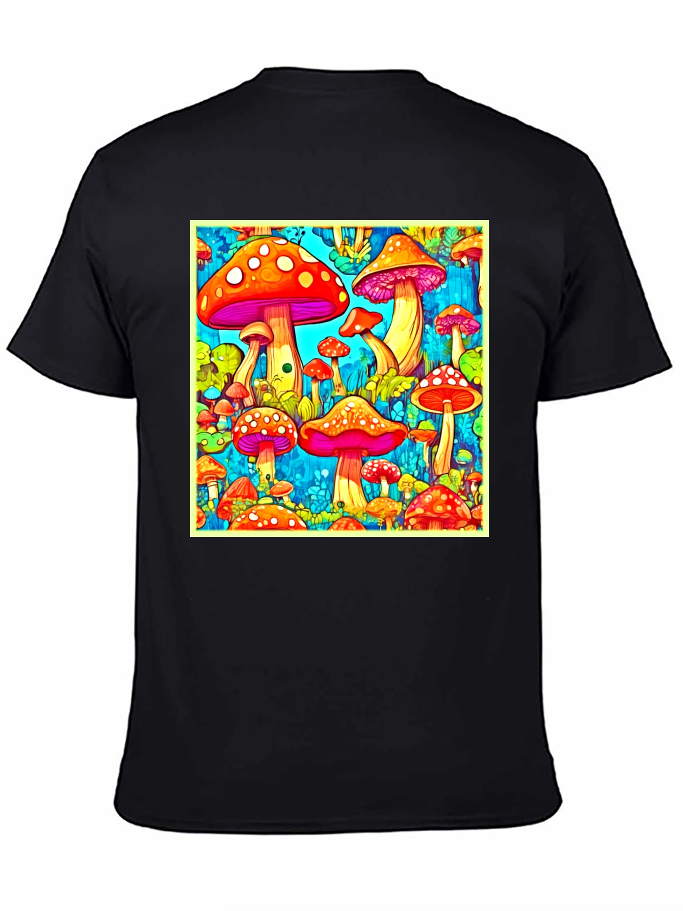 Psychedelic Mushroom Print Tee