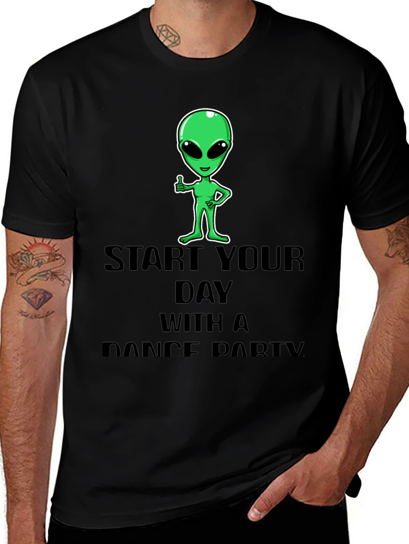 Alien Dance Party T-Shirt - Start Your Day Right!