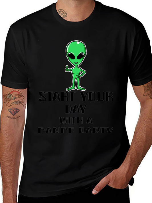 Alien Dance Party T-Shirt - Start Your Day Right!