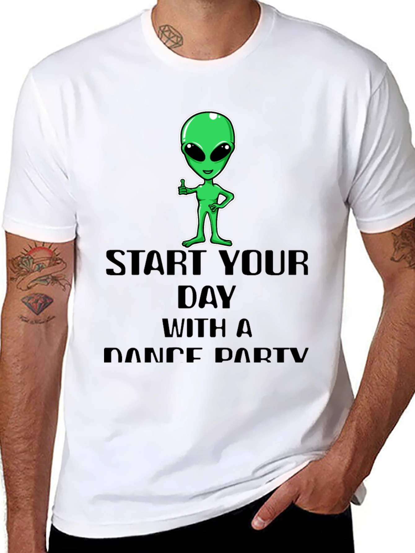Alien Dance Party T-Shirt - Start Your Day Right!