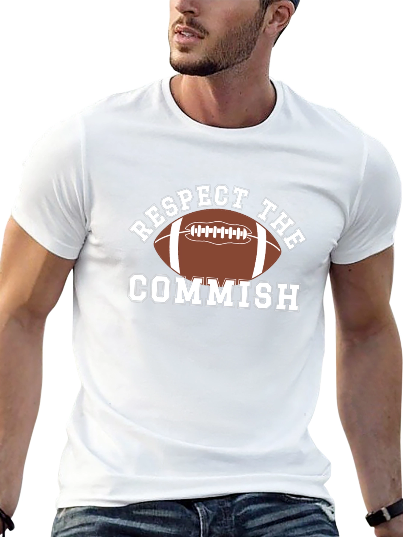 Respect The Commish Football T-Shirt