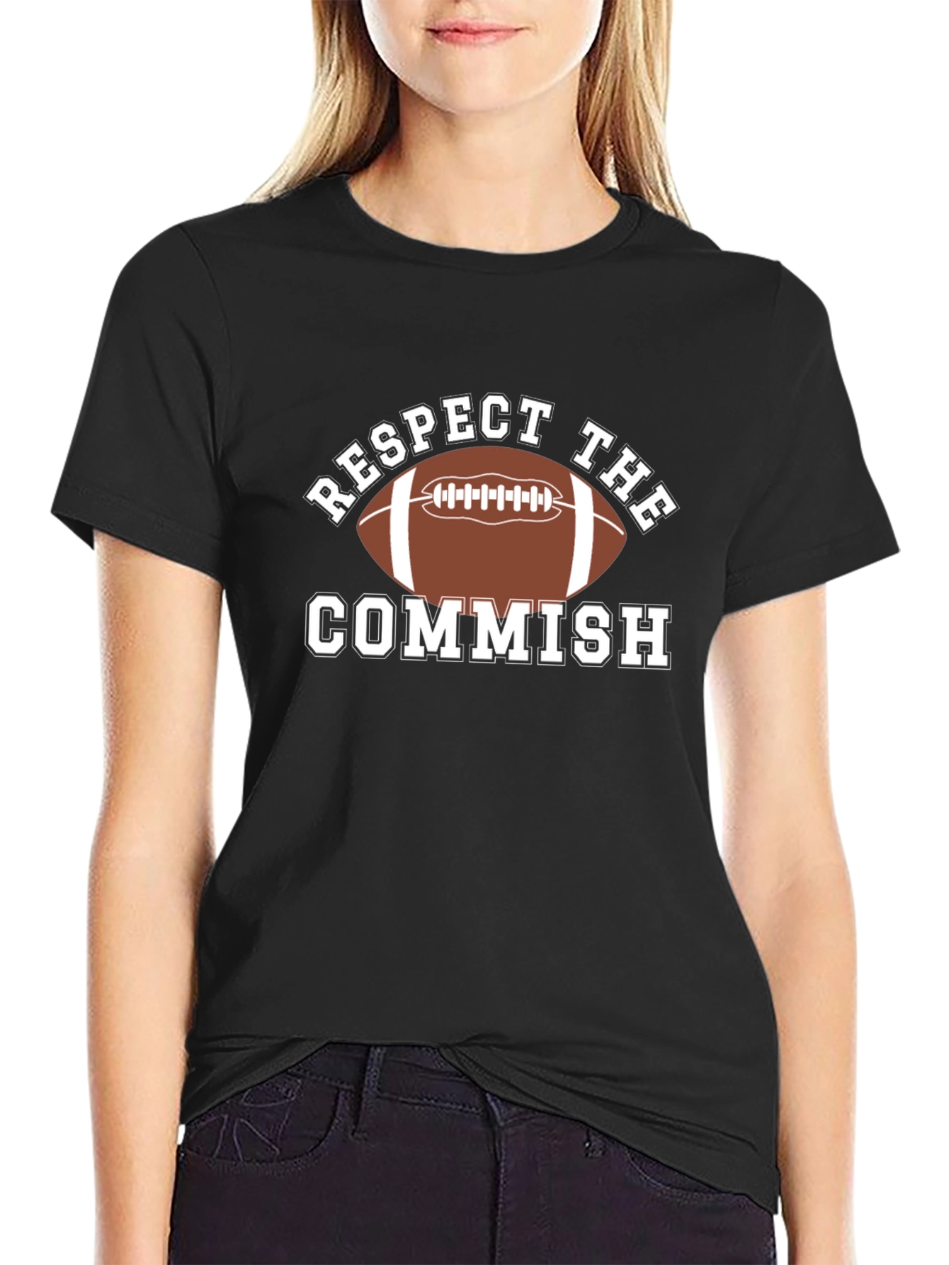 Respect The Commish Football T-Shirt