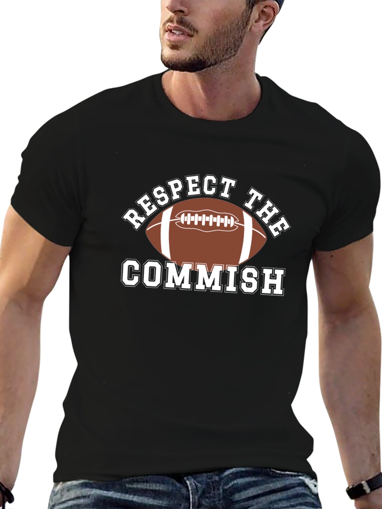 Respect The Commish Football T-Shirt