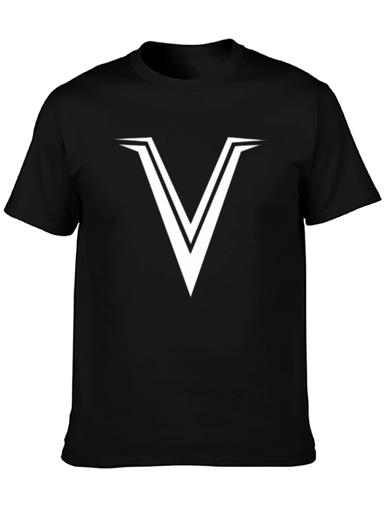 Bold V Graphic Tee - Modern Casual Style