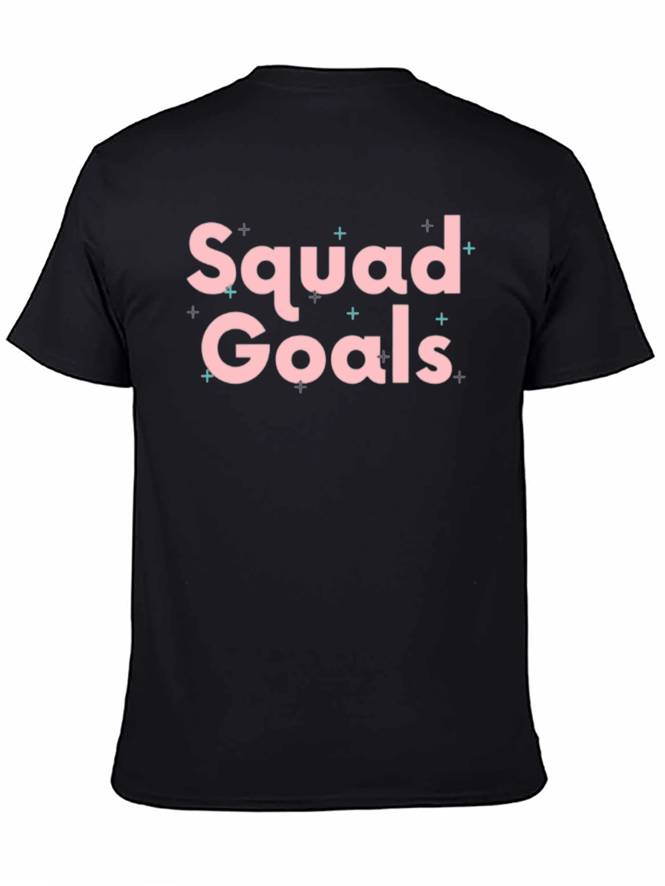 Squad Goals Graphic Tee - Stylish Black T-Shirt