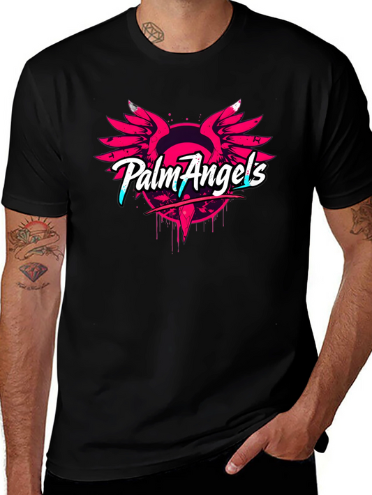 Palm Angels Black Graphic Tee