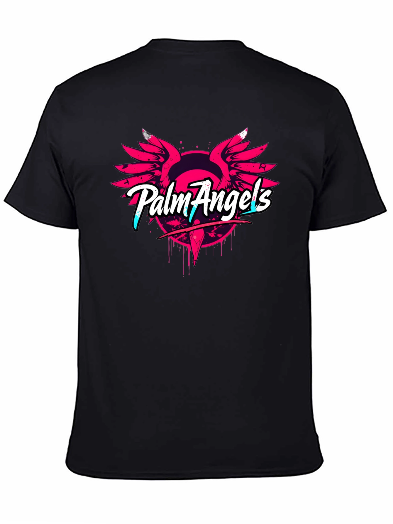 Palm Angels Black Graphic Tee