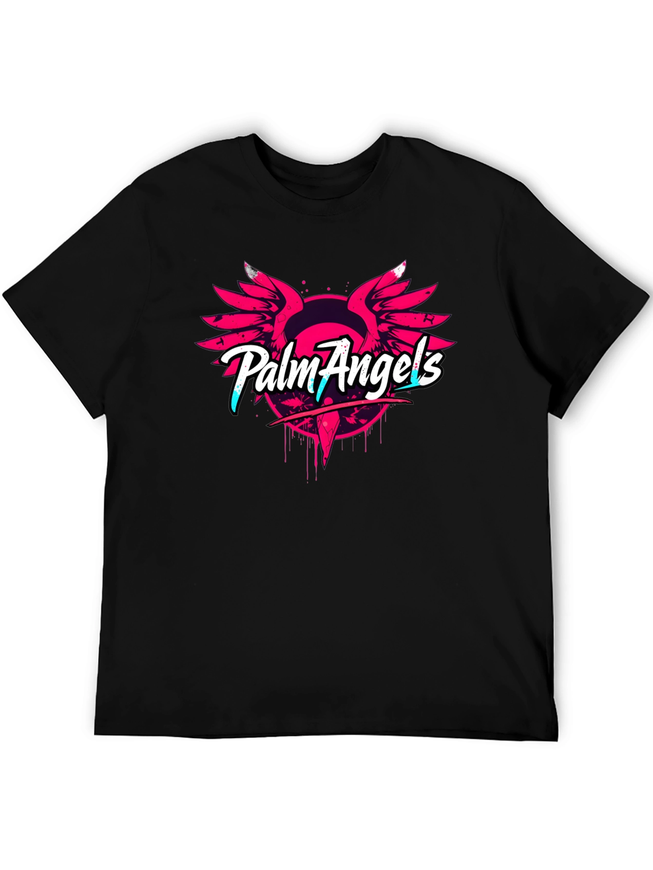 Palm Angels Black Graphic Tee