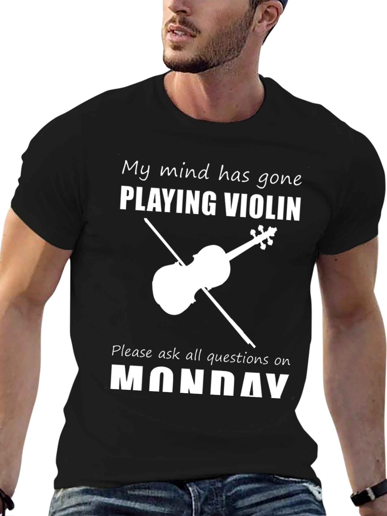 Funny Violinist T-Shirt: My Mind Has Gone Playing Violin