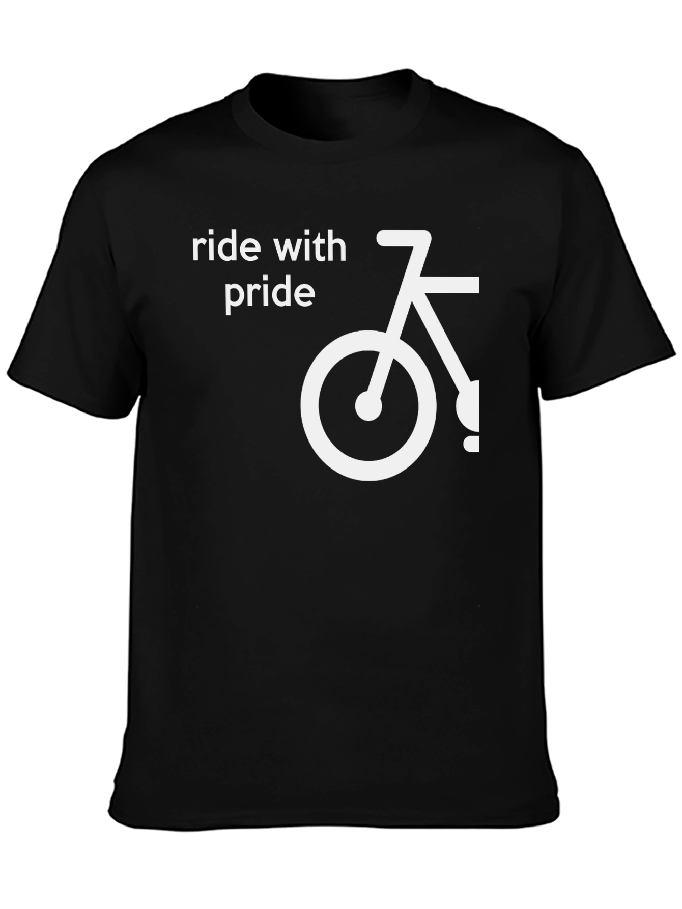 Ride With Pride Bicycle Graphic T-Shirt