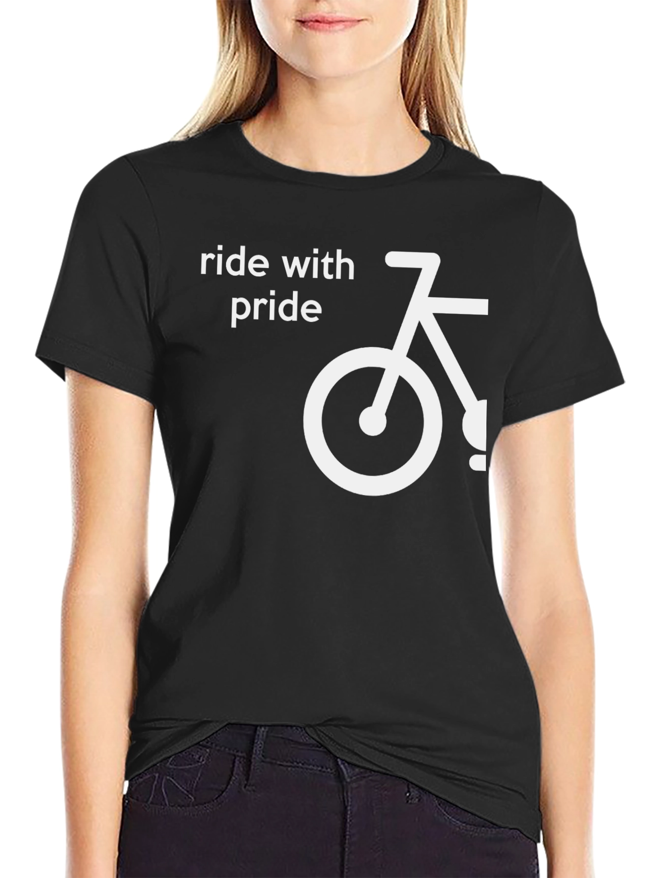Ride With Pride Bicycle Graphic T-Shirt