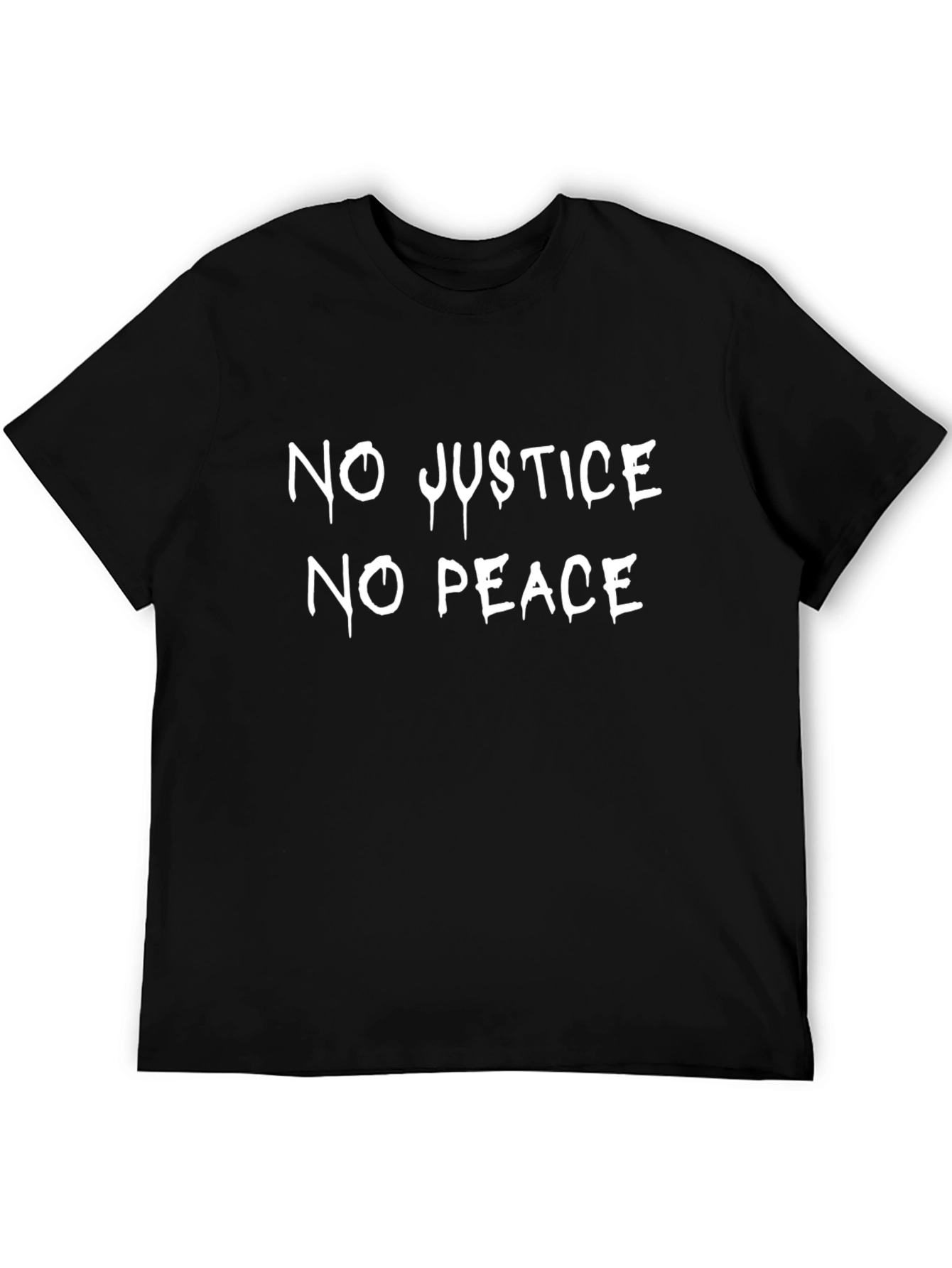 No Justice No Peace Graphic Tee - Black