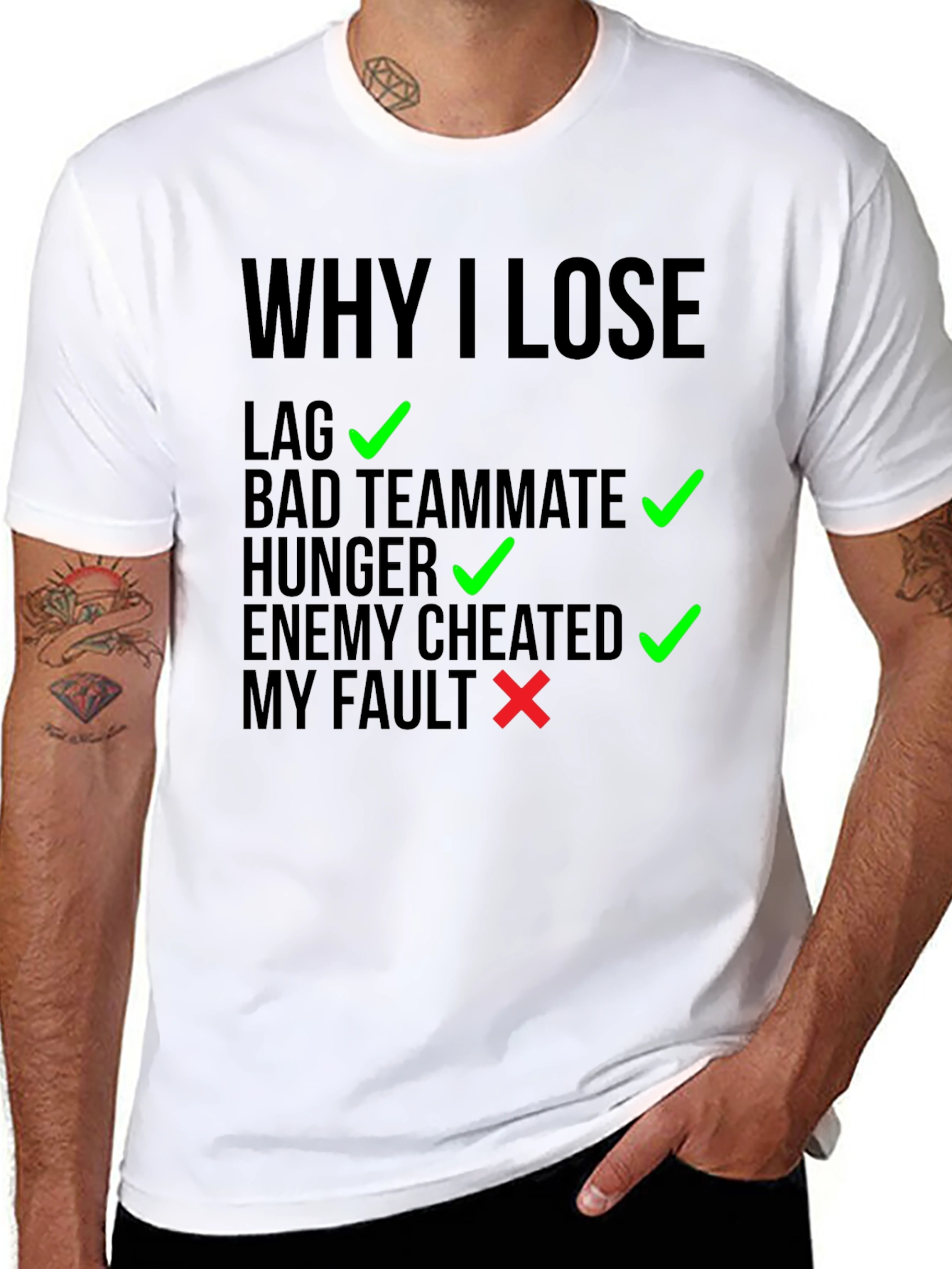 Why I Lose Gaming T-Shirt