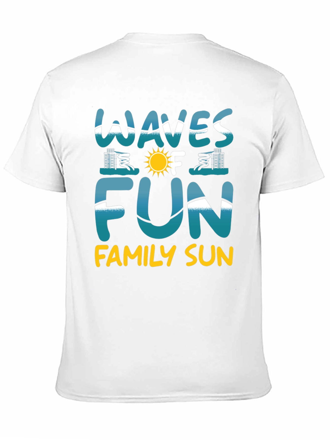 Waves of Fun Family Sun Black T-Shirt