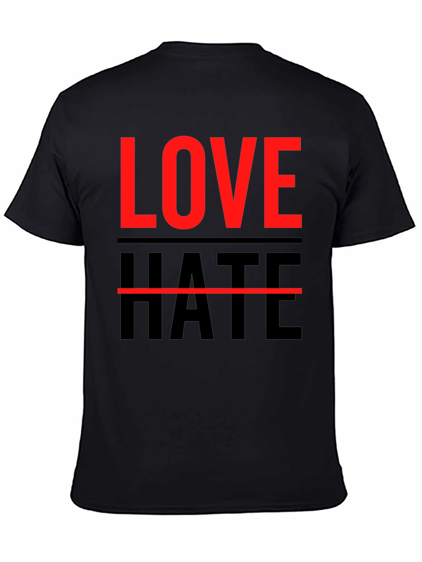 Love Hate Graphic Tee - Mens Casual T-Shirt