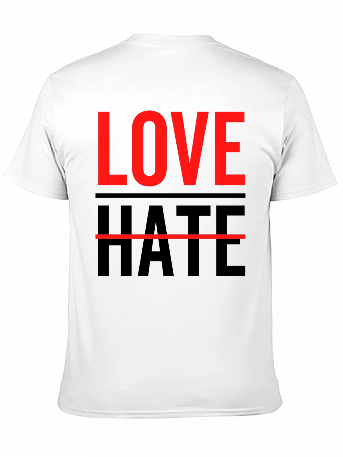 Love Hate Graphic Tee - Mens Casual T-Shirt