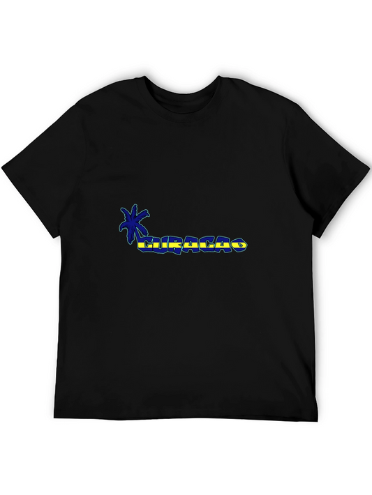 Curacao Palm Tee - Island Vibes Black T-Shirt