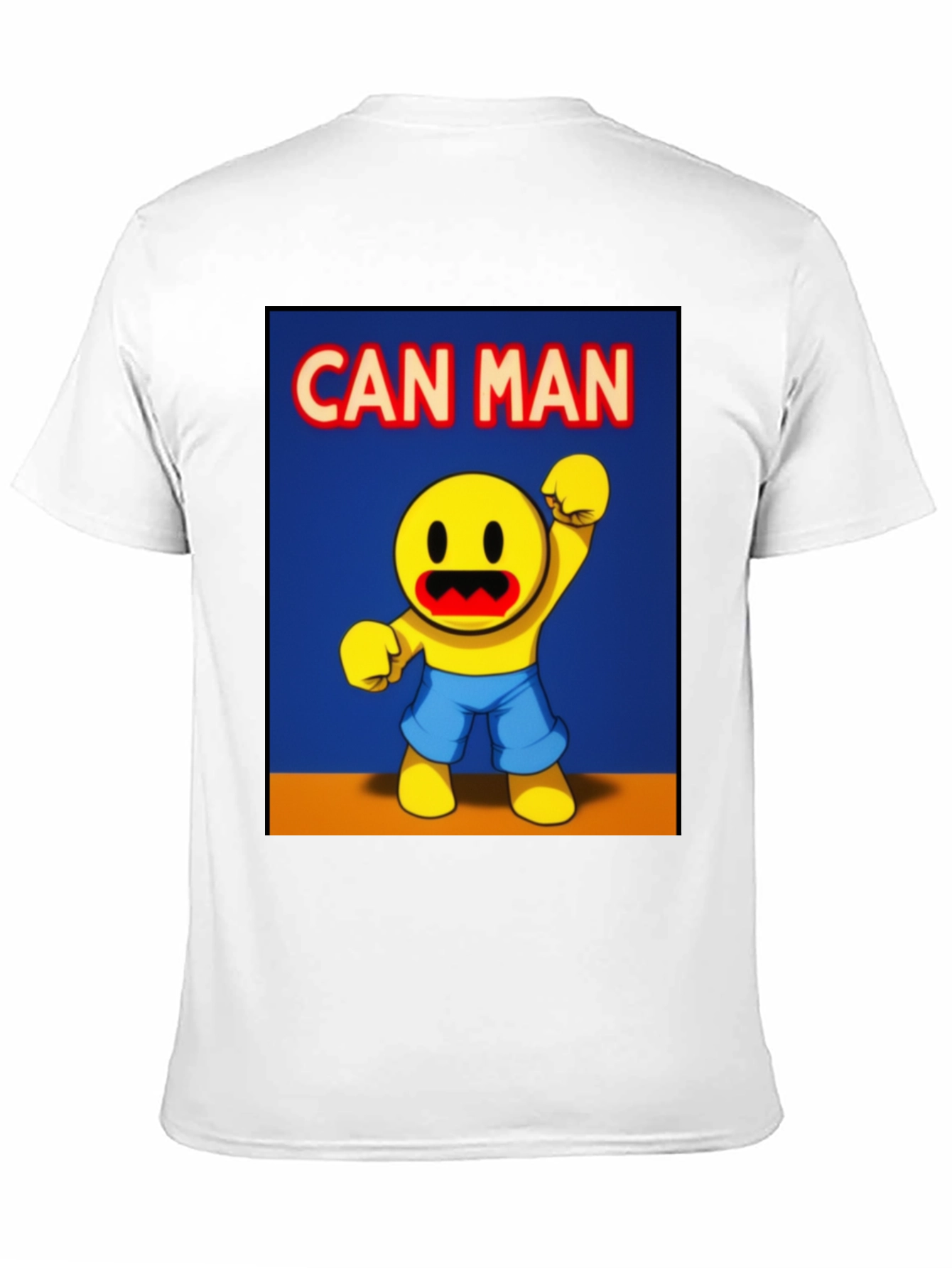Can Man Graphic Tee - Black Cotton Blend