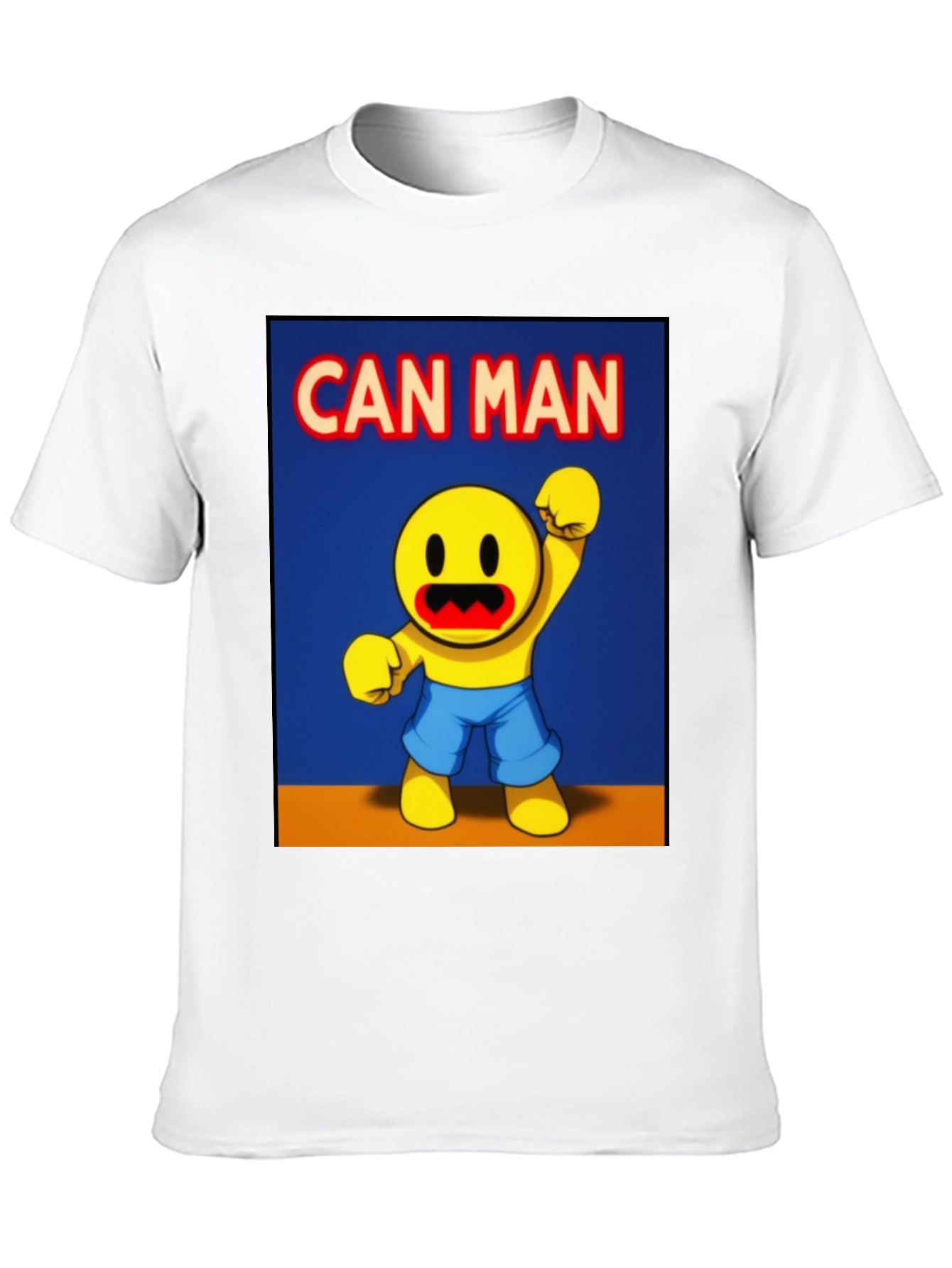 Can Man Graphic Tee - Black Cotton Blend