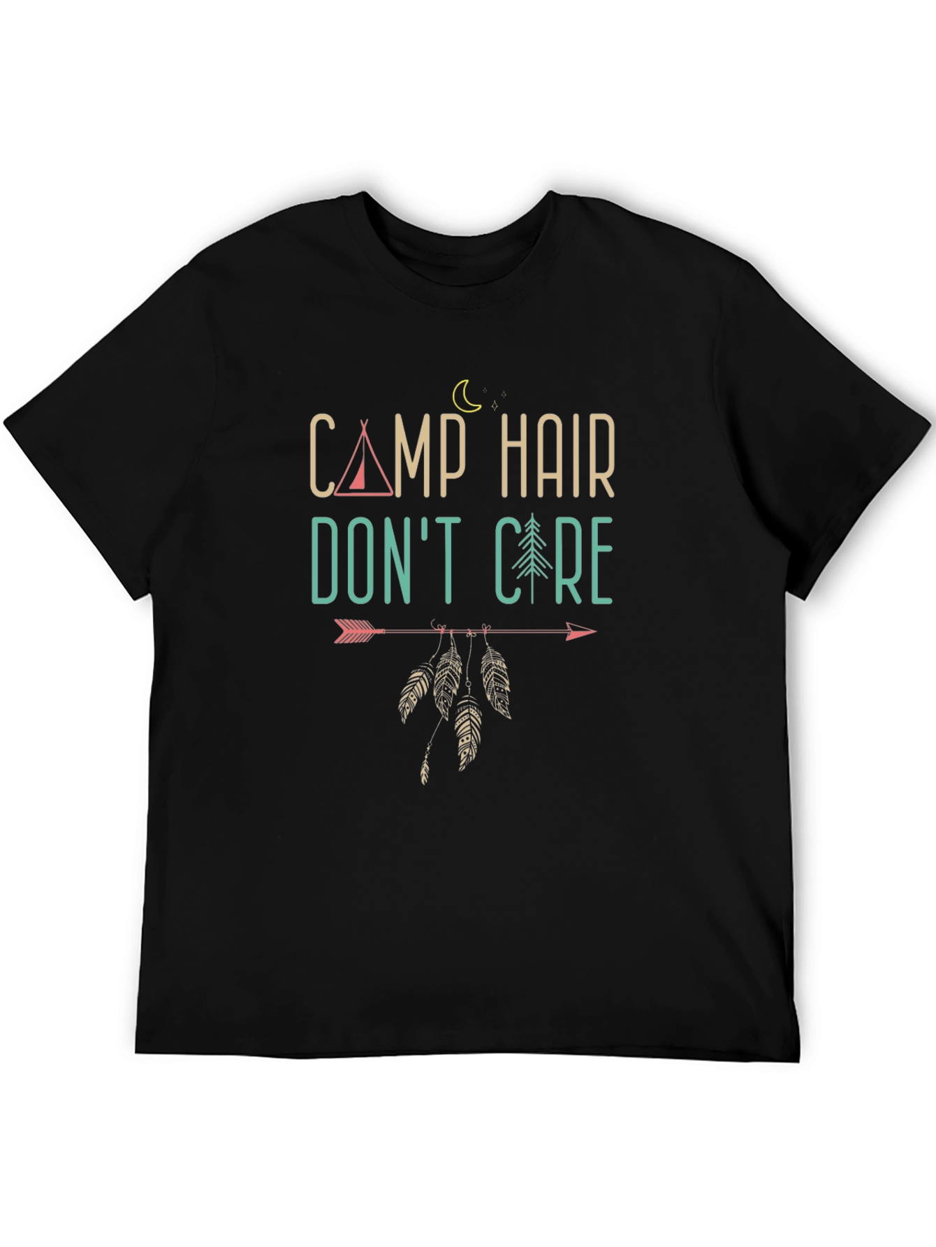 Camp Hair Dont Care Graphic T-Shirt