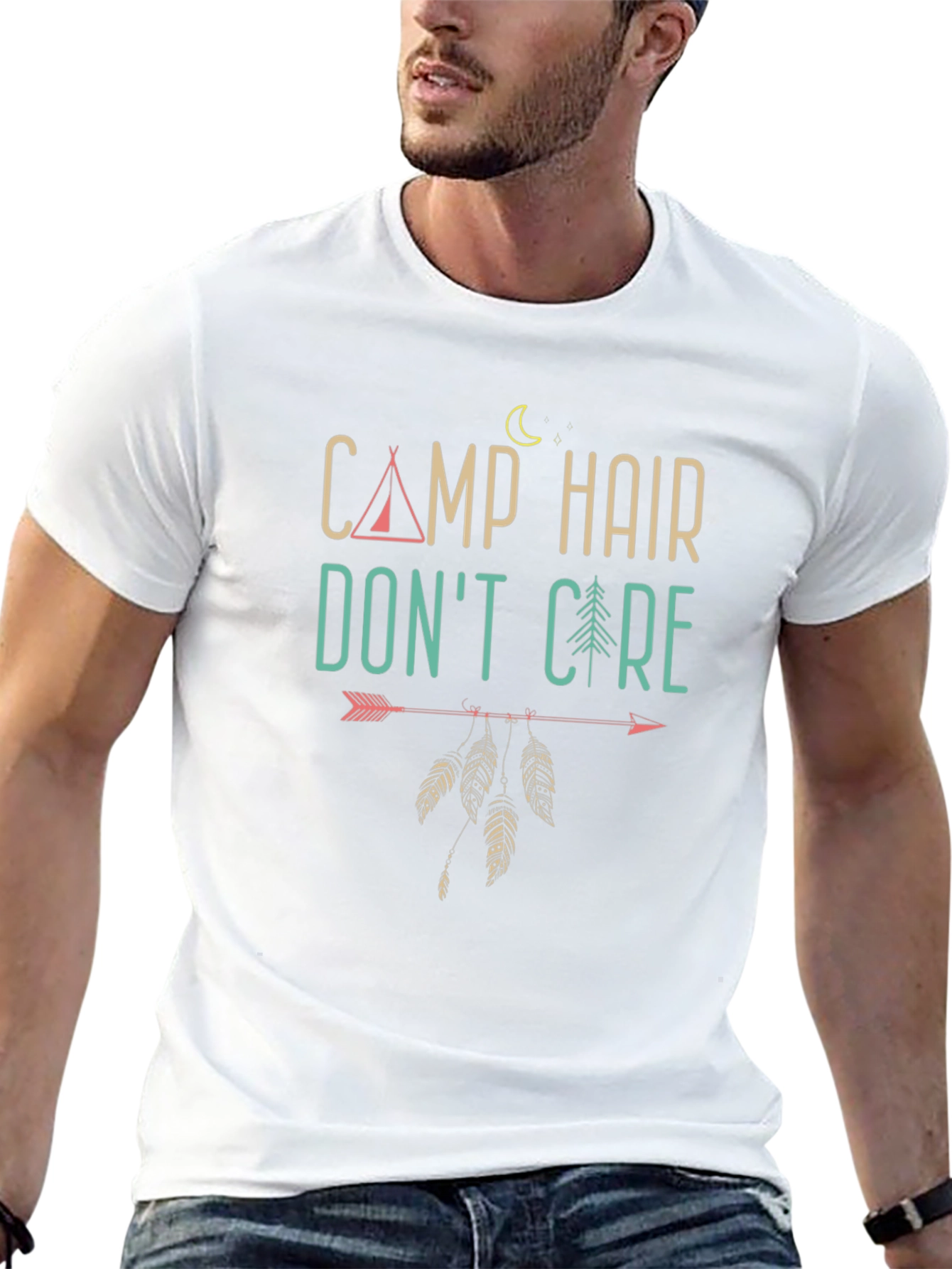 Camp Hair Dont Care Graphic T-Shirt