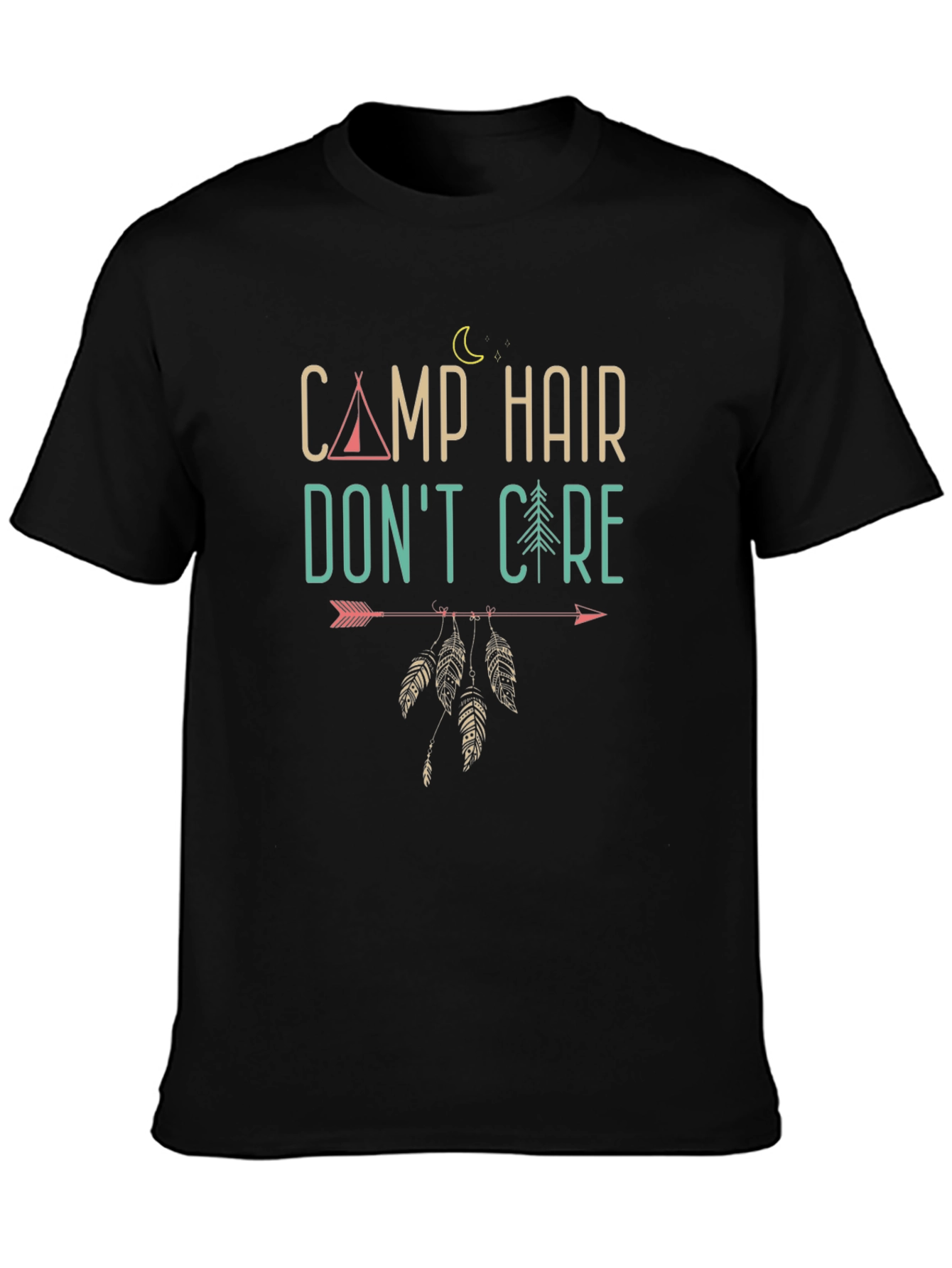 Camp Hair Dont Care Graphic T-Shirt