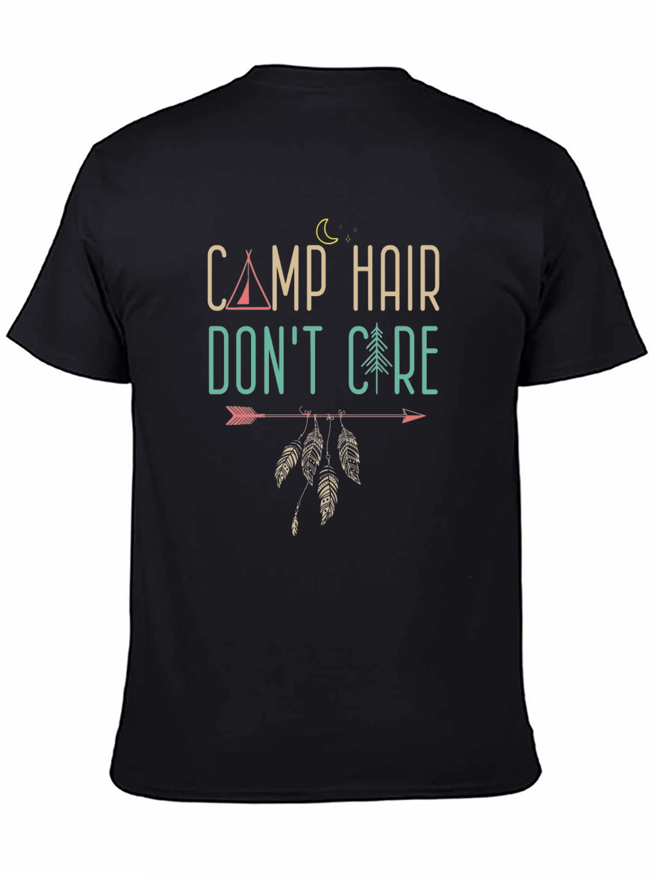 Camp Hair Dont Care Graphic T-Shirt