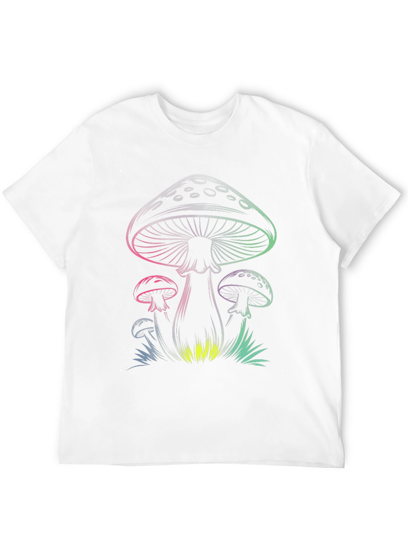 Mens Black Mushroom Graphic Tee