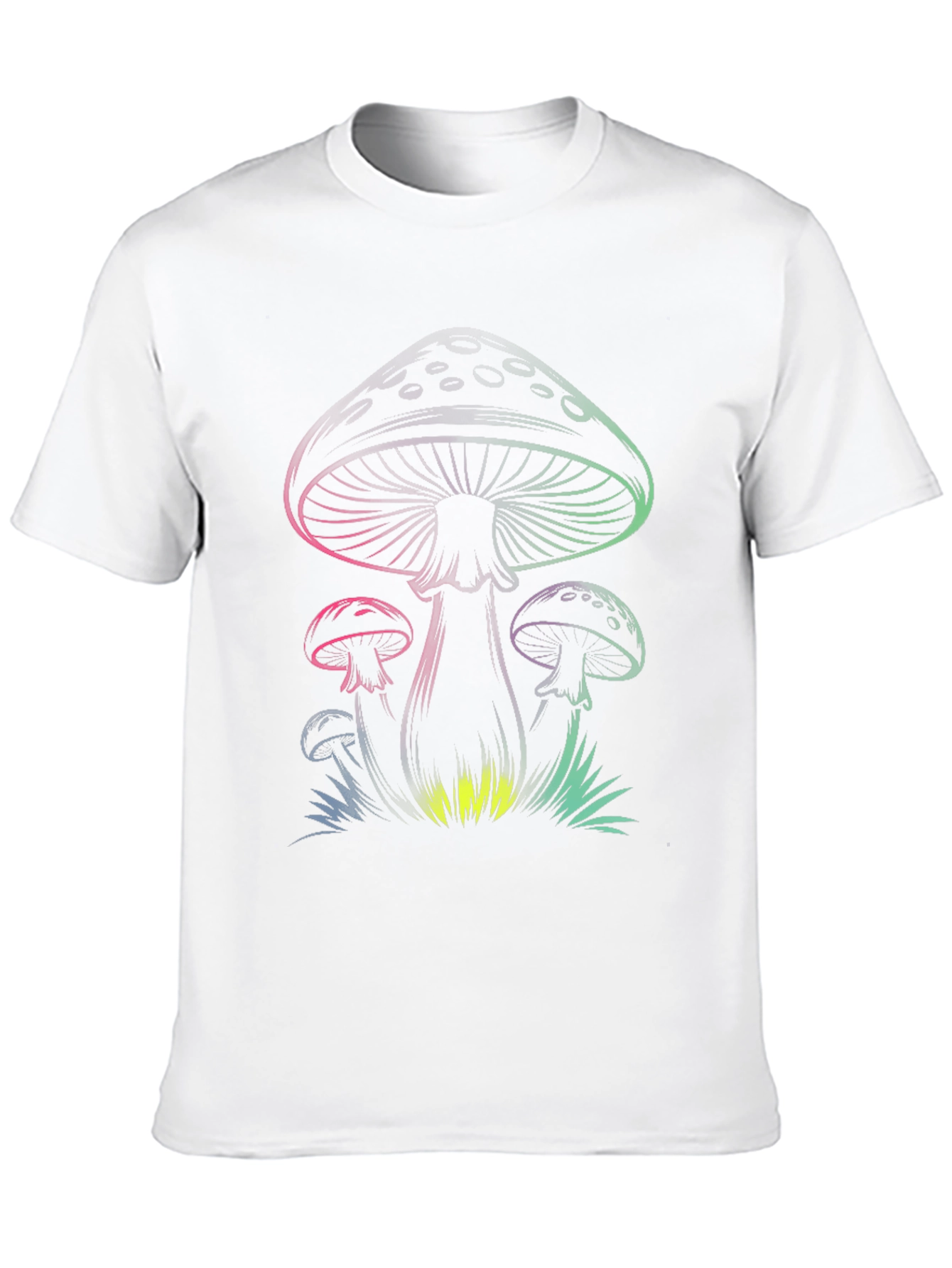 Mens Black Mushroom Graphic Tee
