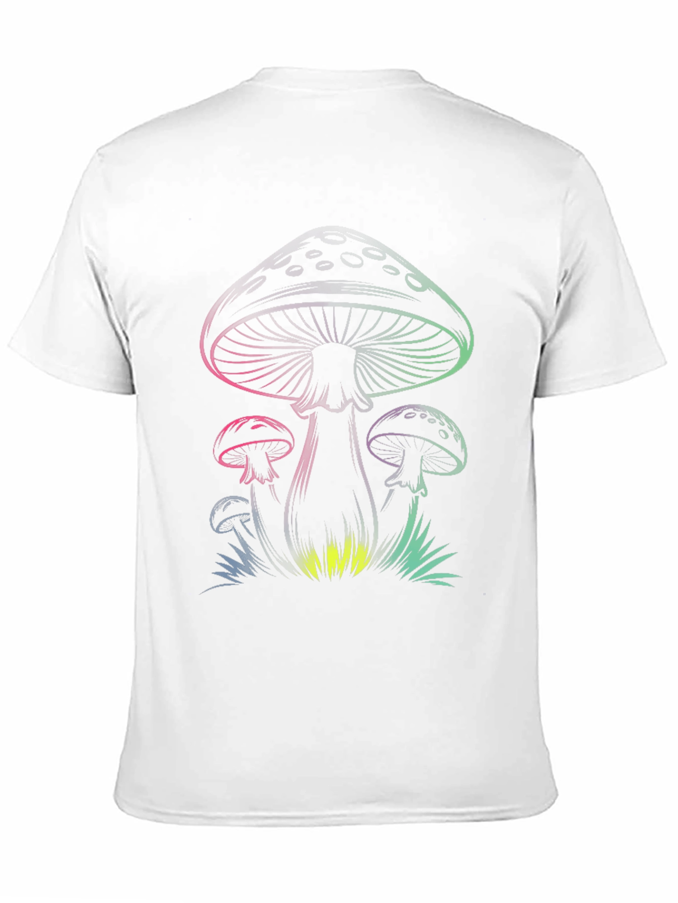 Mens Black Mushroom Graphic Tee