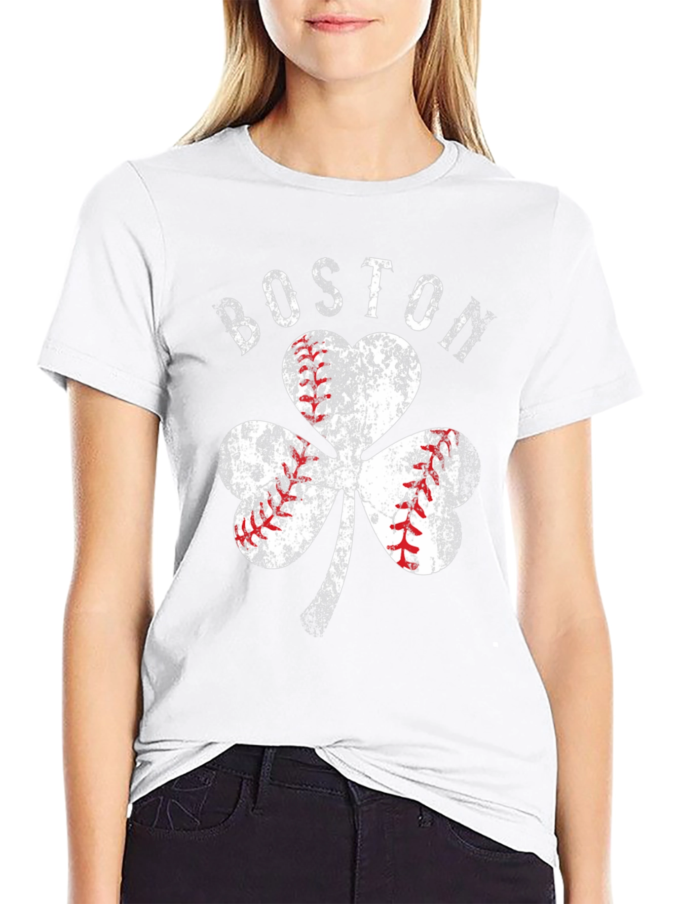 Boston Baseball Shamrock T-Shirt