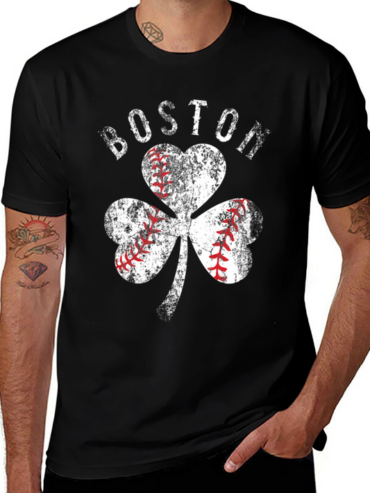 Boston Baseball Shamrock T-Shirt