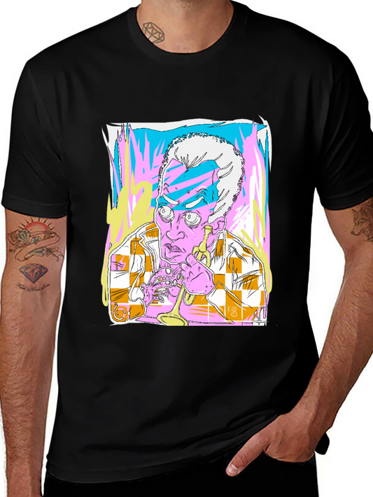 Unique Artistic Graphic Print T-Shirt