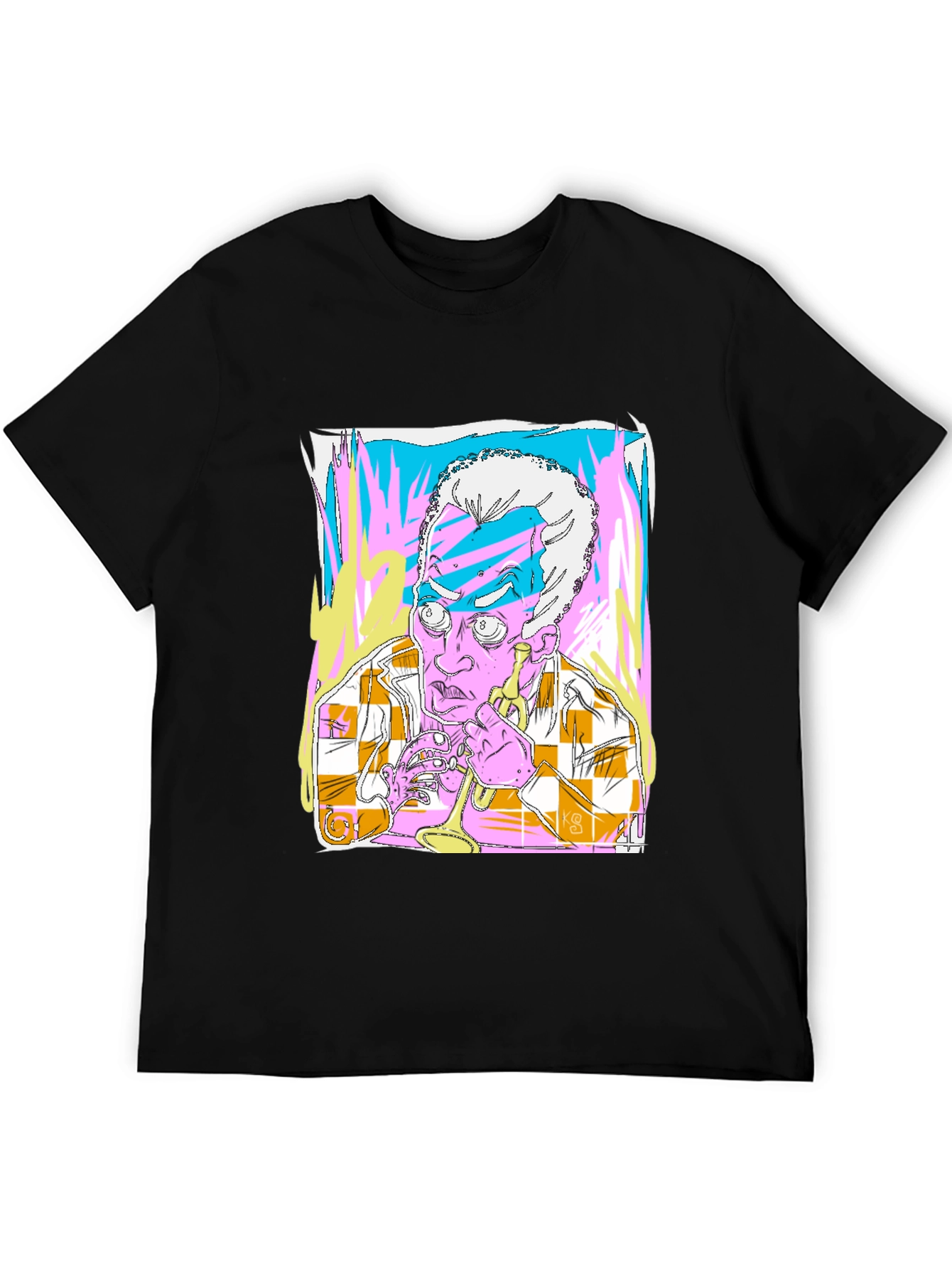Unique Artistic Graphic Print T-Shirt