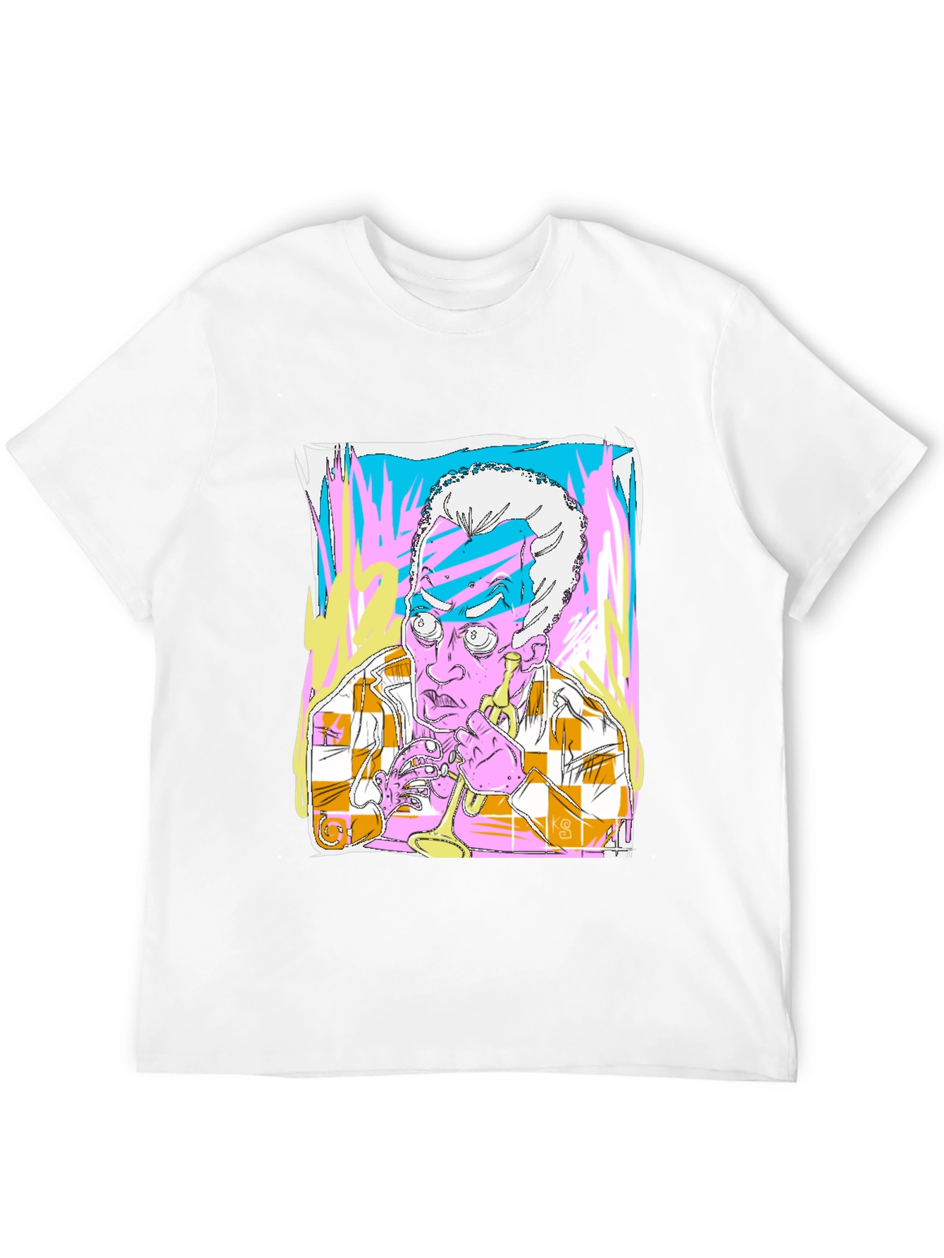 Unique Artistic Graphic Print T-Shirt